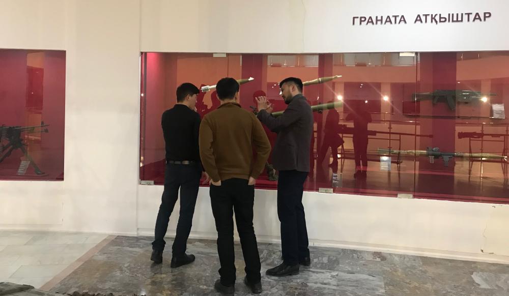 Участники военно-патриотического кружка «Сардар»  посетили военно-исторический музей Республики Казахстан